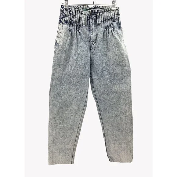 Vintage Filippo-Totti Acid Wash High-Waisted Mom Jeans Size 7/8 Inseam 27 Read - Picture 1 of 6